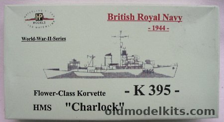 HP Models 1/700 HMS Charlock (Flower-Class) Corvette, K 395 plastic model kit